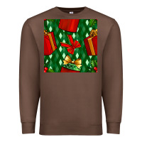 Chestnut christmas surprise gift box seamless pattern Premium Sweatshirt - BundleAndBundleShop