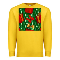 Lemon christmas surprise gift box seamless pattern Premium Sweatshirt - BundleAndBundleShop