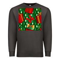 Smoke christmas surprise gift box seamless pattern Premium Sweatshirt - BundleAndBundleShop