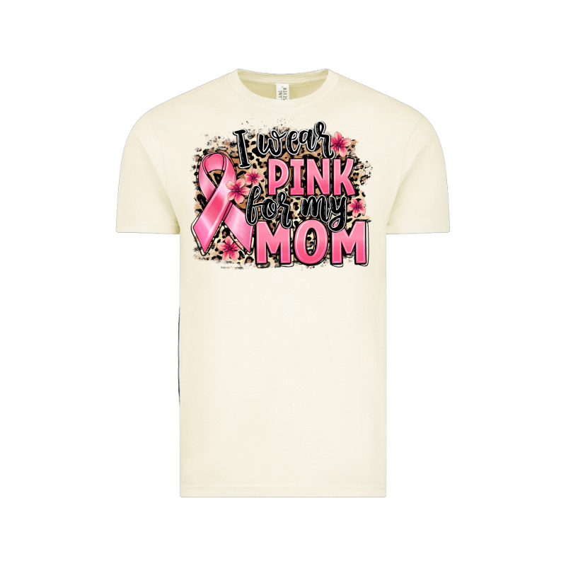 I Wear Pink For My Mom Vintage Tee by BarkalooDesign | Teevron