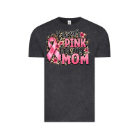 Vintage Black i wear pink for my mom Vintage Tee - BarkalooDesign
