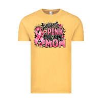 Vintage Mustard i wear pink for my mom Vintage Tee - BarkalooDesign