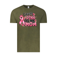 Vintage Olive i wear pink for my mom Vintage Tee - BarkalooDesign
