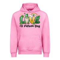 Fuchsia Pink love st. patricks day gnome Urban Hoodie - MaliasSmallBusiness