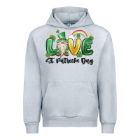 Heather Grey love st. patricks day gnome Urban Hoodie - MaliasSmallBusiness