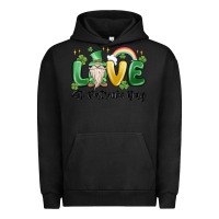 Pigment Black love st. patricks day gnome Urban Hoodie - MaliasSmallBusiness
