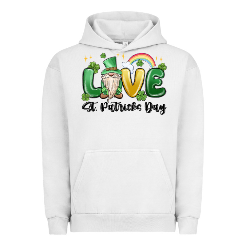 Love St. Patricks Day Gnome Urban Hoodie by MaliasSmallBusiness | Teevron