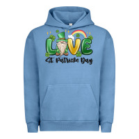 Pigment Pebble Blue love st. patricks day gnome Urban Hoodie - MaliasSmallBusiness