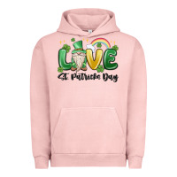 Pigment Salmon love st. patricks day gnome Urban Hoodie - MaliasSmallBusiness