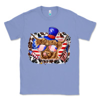 Colony Blue 4th of july cow Classic Tee - texasbilliewilder