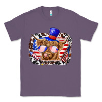 Lavender 4th of july cow Classic Tee - texasbilliewilder