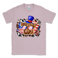 Lilac 4th of july cow Classic Tee - texasbilliewilder