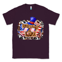 Plum 4th of july cow Classic Tee - texasbilliewilder