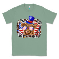 Sage 4th of july cow Classic Tee - texasbilliewilder