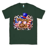 Sports Green 4th of july cow Classic Tee - texasbilliewilder