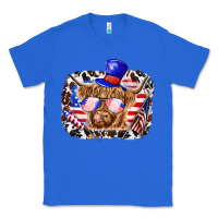 True Royal 4th of july cow Classic Tee - texasbilliewilder