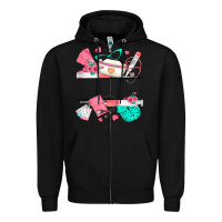 Black custom name nurse Zipper Hoodie - texasbilliewilder