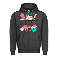 Charcoal Heather custom name nurse Zipper Hoodie - texasbilliewilder