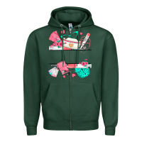 Sports Green custom name nurse Zipper Hoodie - texasbilliewilder