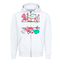 White custom name nurse Zipper Hoodie - texasbilliewilder