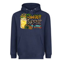 Navy sweet summer time pineapple Heavyweight Hoodie - RacoonDesign