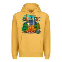 Mustard happy camper Premium Hoodie - MaliasSmallBusiness