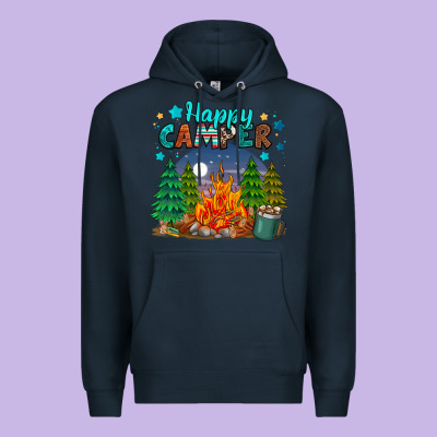 Happy Camper Premium Hoodie Designed By Maliassmallbusiness