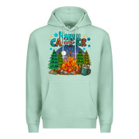 Seafoam happy camper Premium Hoodie - MaliasSmallBusiness