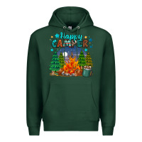 Sports Green happy camper Premium Hoodie - MaliasSmallBusiness