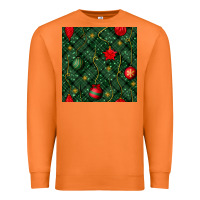 Carrot christmas ornaments seamless  pattern Premium Sweatshirt - BundleAndBundleShop