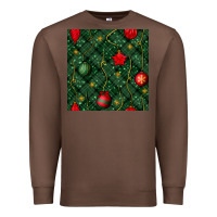 Chestnut christmas ornaments seamless  pattern Premium Sweatshirt - BundleAndBundleShop