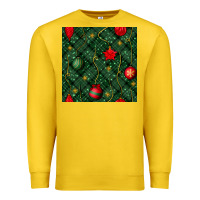 Lemon christmas ornaments seamless  pattern Premium Sweatshirt - BundleAndBundleShop