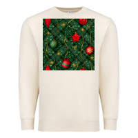 Sandshell christmas ornaments seamless  pattern Premium Sweatshirt - BundleAndBundleShop