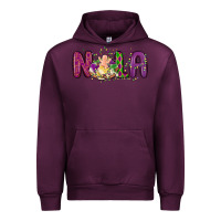 Mauve Wine nola cake mardi gras Urban Hoodie - MaliasSmallBusiness