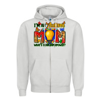 Dove Grey i'm an autism mom what's your superpower Zipper Hoodie - Zillion Design Studio