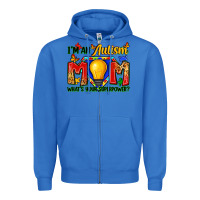 True Royal i'm an autism mom what's your superpower Zipper Hoodie - Zillion Design Studio