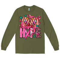 Army Green hope with woman hands Long Sleeve Tee - AdoDesignShop