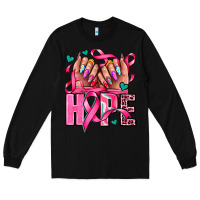 Black hope with woman hands Long Sleeve Tee - AdoDesignShop