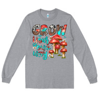 Heather Grey grow your own way Long Sleeve Tee - texasbilliewilder