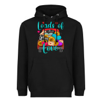 Black loads of love with truck Heavyweight Hoodie - HRA Design Shop