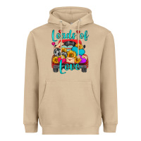 Mushroom loads of love with truck Heavyweight Hoodie - HRA Design Shop