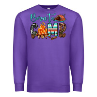 Purple born to camp Premium Sweatshirt - JahusDesignShop