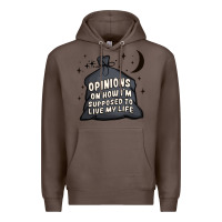 Coffee opinions on how i'm supposed to live my life Premium Hoodie - MaliasSmallBusiness