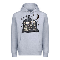 Heather Grey opinions on how i'm supposed to live my life Premium Hoodie - MaliasSmallBusiness
