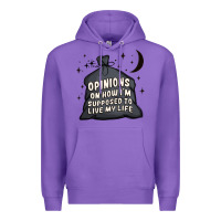 Purple opinions on how i'm supposed to live my life Premium Hoodie - MaliasSmallBusiness
