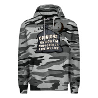 Slate Camo opinions on how i'm supposed to live my life Premium Hoodie - MaliasSmallBusiness