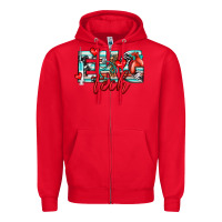 Red ekg tech Zipper Hoodie - texasbilliewilder