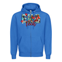 True Royal ekg tech Zipper Hoodie - texasbilliewilder
