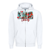 White ekg tech Zipper Hoodie - texasbilliewilder