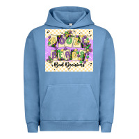 Pigment Pebble Blue love juneteenth Urban Hoodie - MaliasSmallBusiness